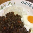 時短！ドライカレー  硬い根菜はレンチンで！